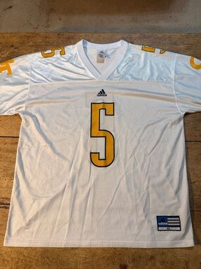 adidas GeorgiaTech Football Jersey with Yellow Numbers